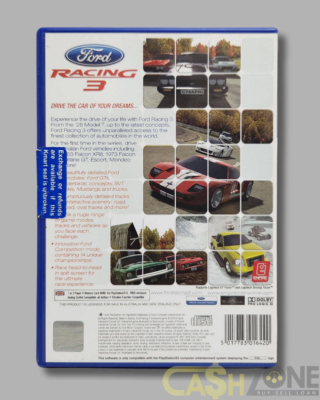 Ford Racing 3 PS2 Game PAL Version