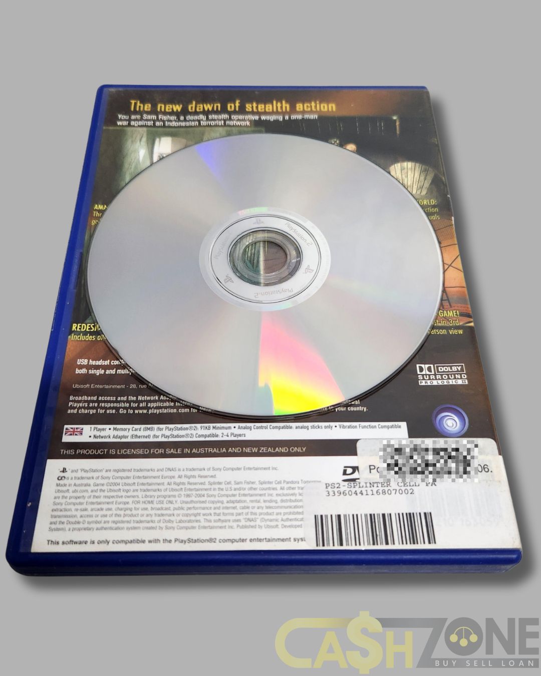 Tom Clancy's Splinter Cell: Pandora Tomorrow PS2 Game PAL Version