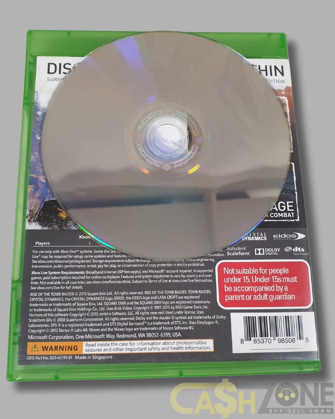 Rise Of The Tomb Raider Xbox One