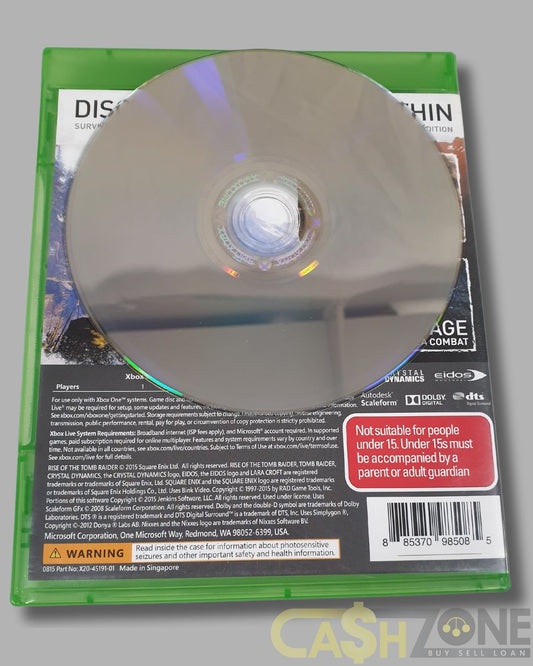 Rise Of The Tomb Raider Xbox One