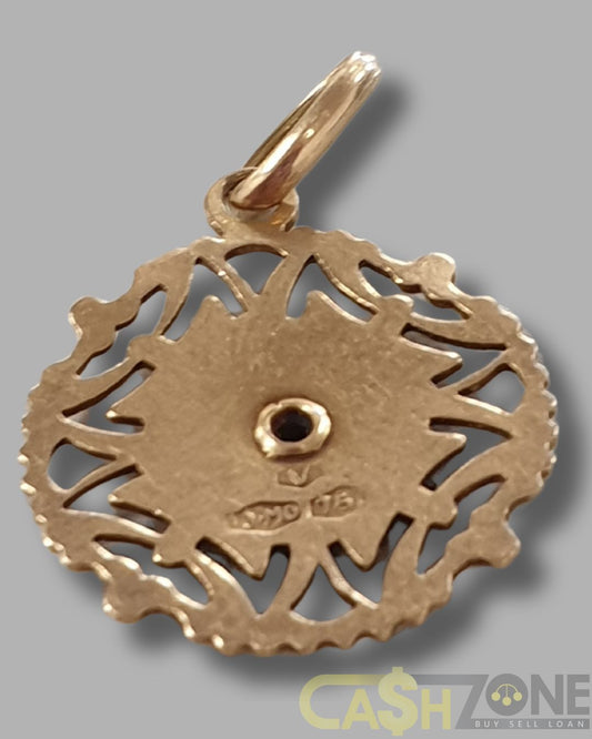 18ct Yellow Gold Virgin Mary Pendant