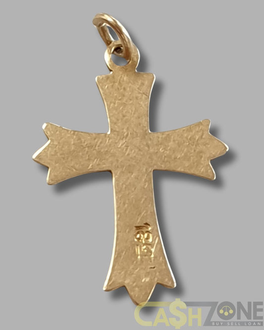 18ct Yellow Gold Cross Pendant