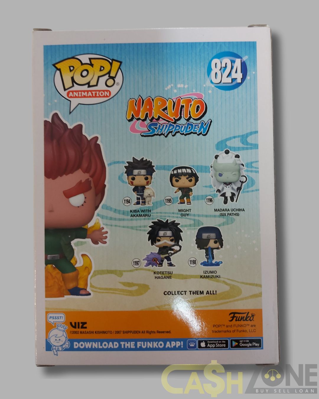 Naruto Shippuden #824 Mighty Guy GITD Funko Pop
