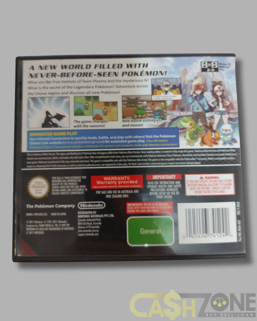 Pokémon White Version Nintendo DS Game