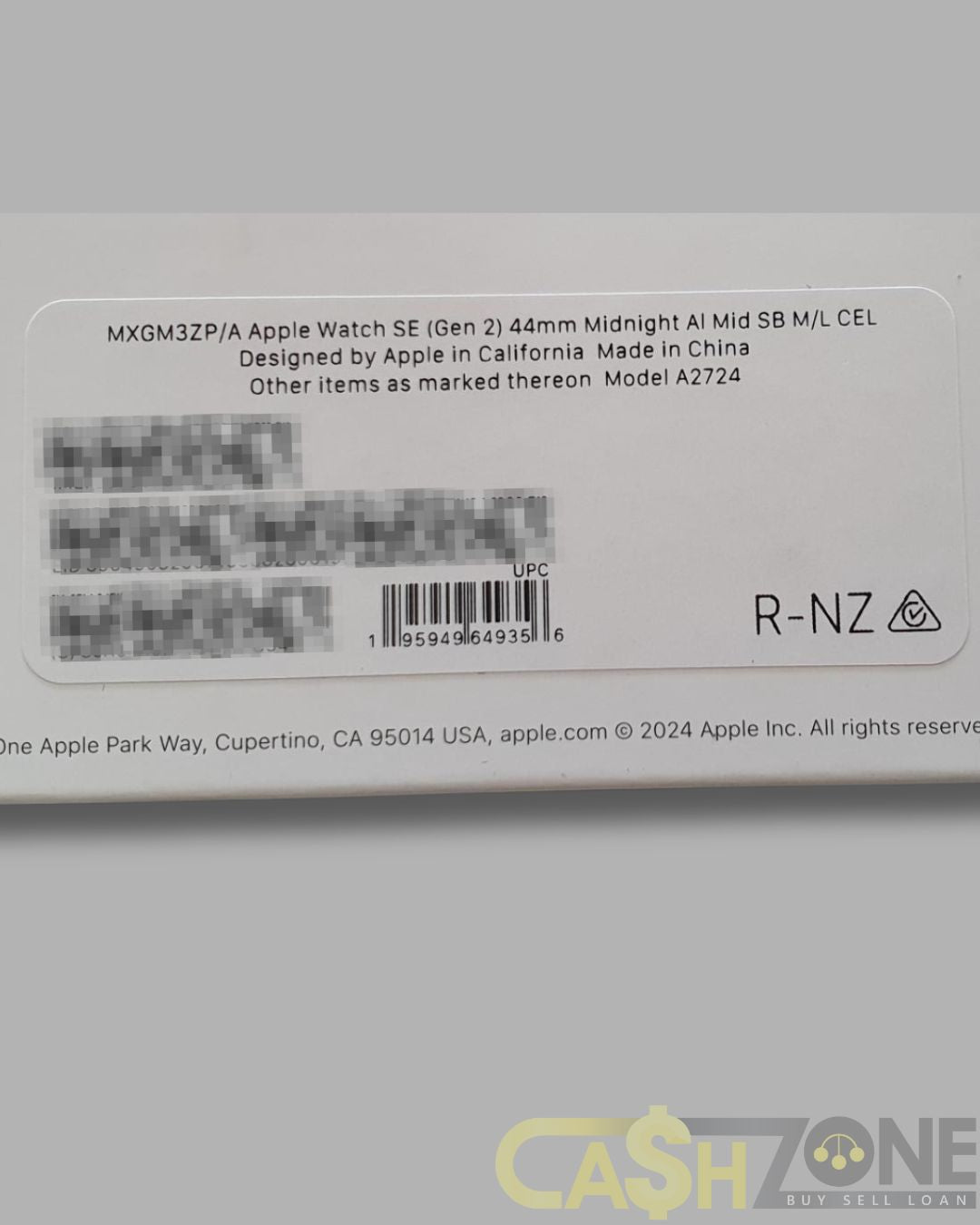Apple SE 2nd Gen 44mm Smart Watch A2724