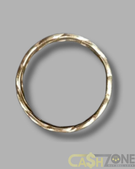Men's 9ct Yellow Gold Twist Pattern Ring