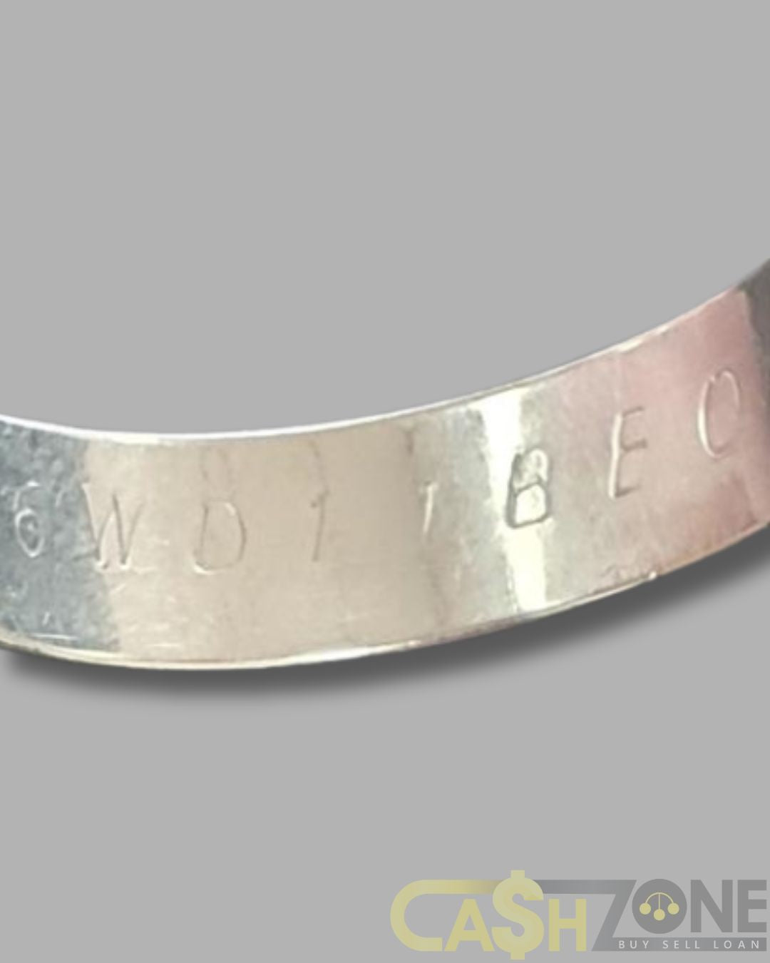 Men's 9ct White Gold Ring