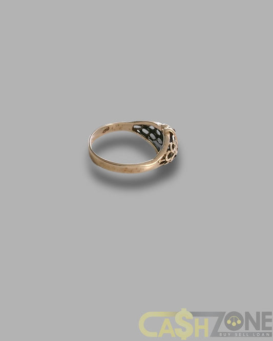 Ladies 18ct Yellow Gold Ring With Blue Stone