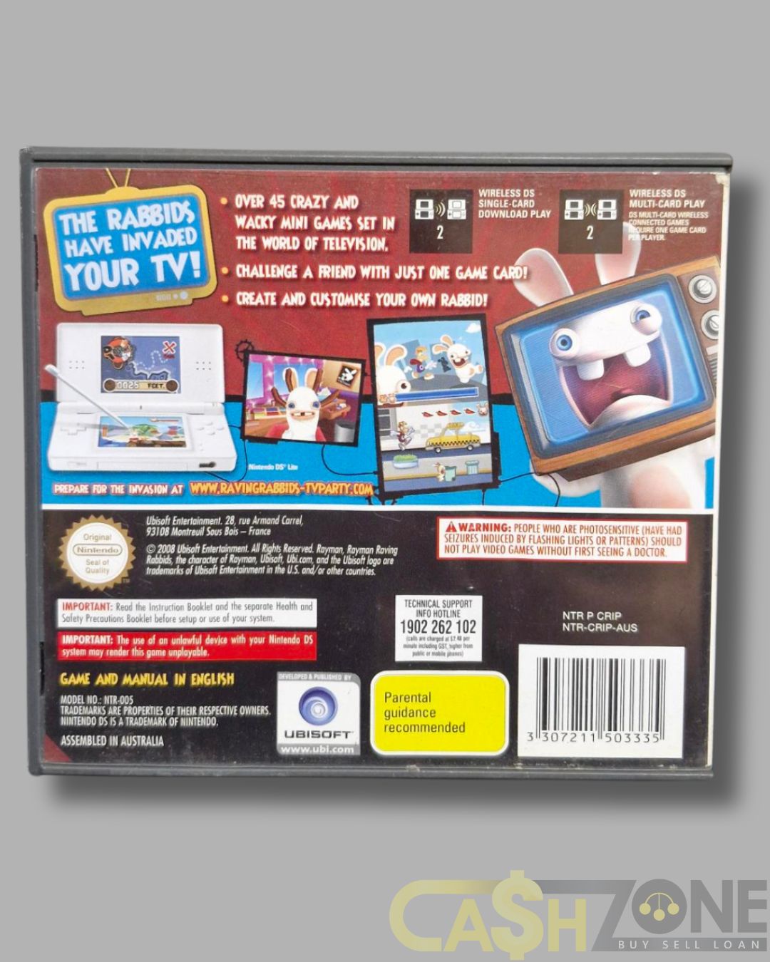 Rayman Raving Rabbids TV Party Nintendo DS PAL