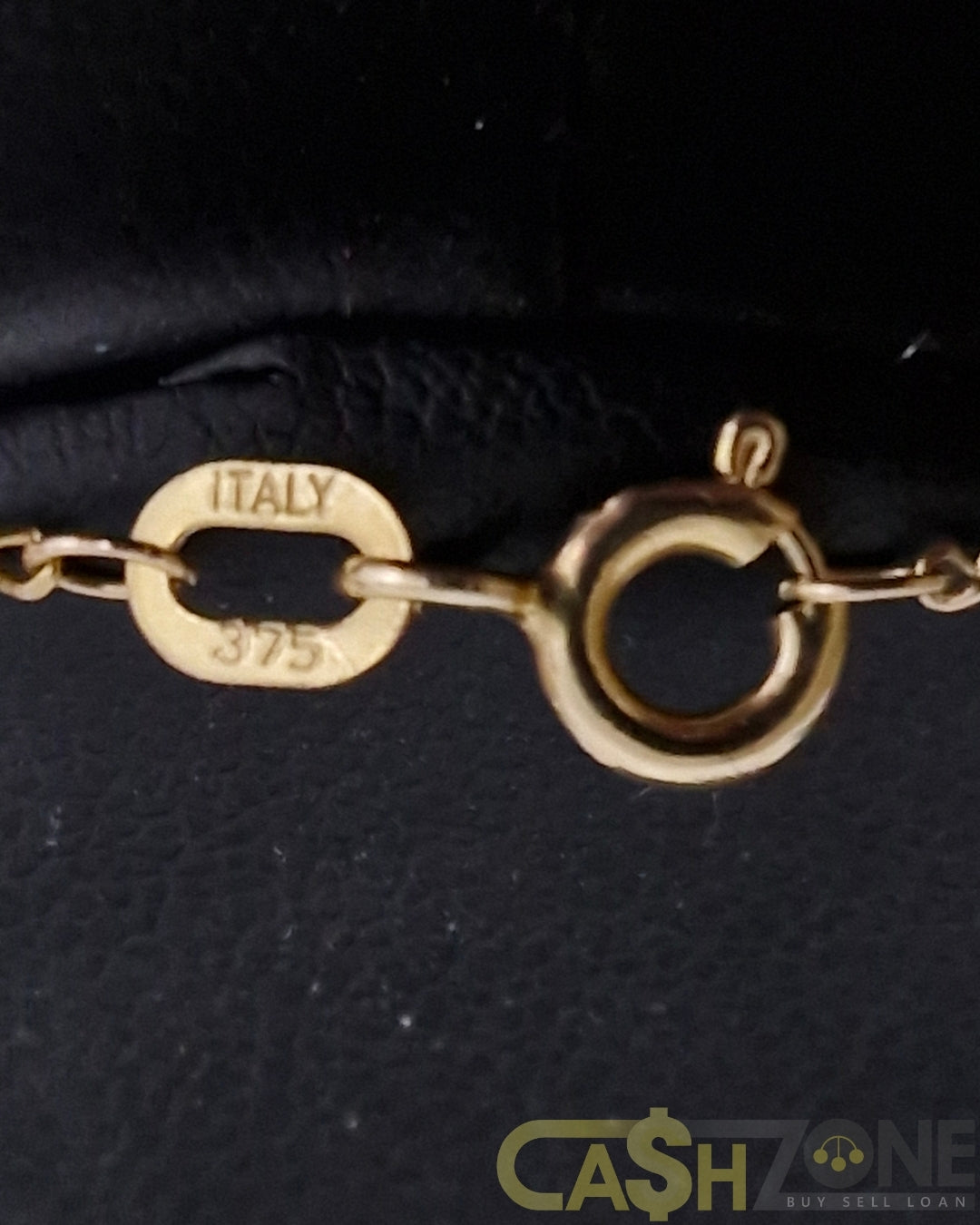Unisex 9ct Yellow Gold Figaro Chain W/Cross 9ct Pendant