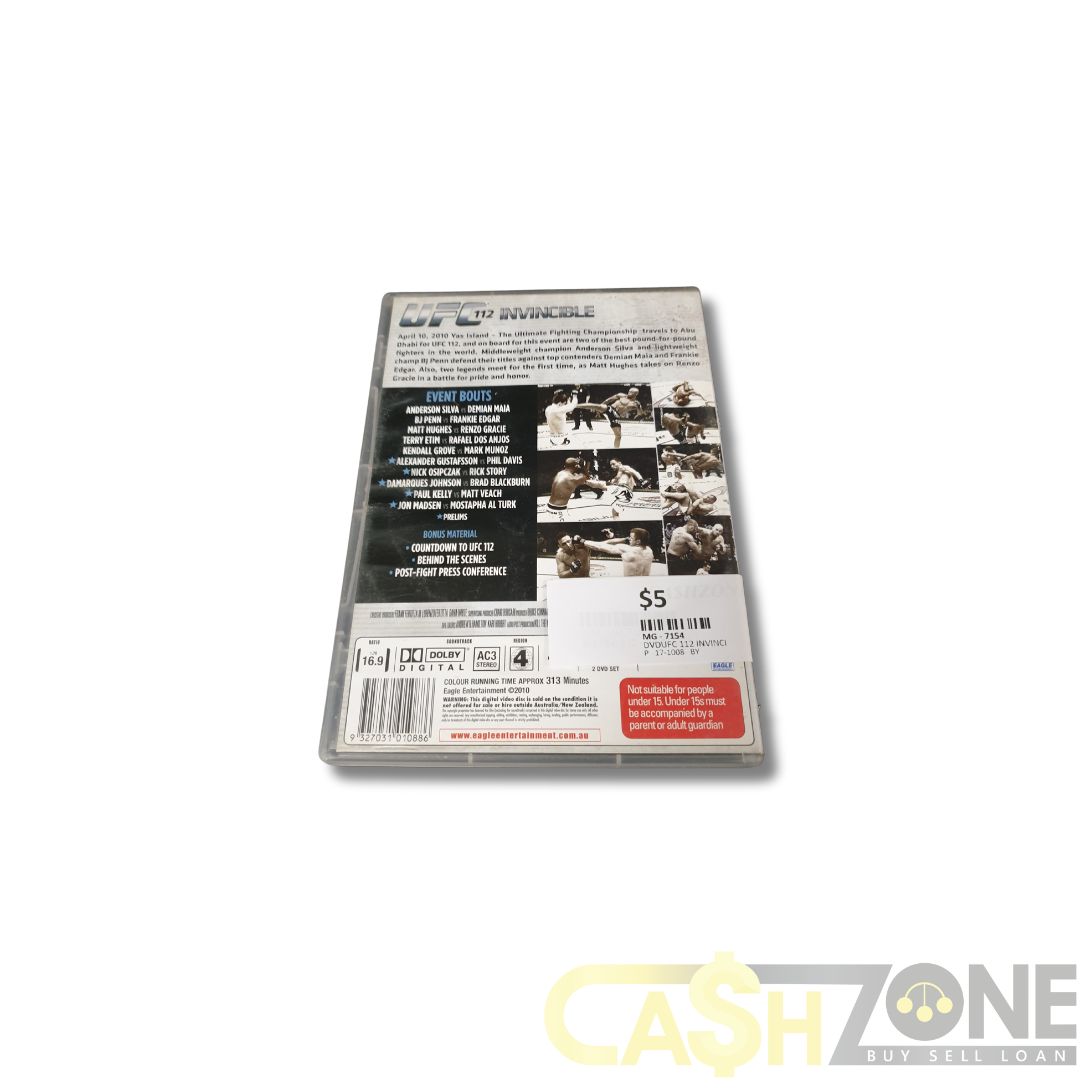 UFC 112 Invincible DVD
