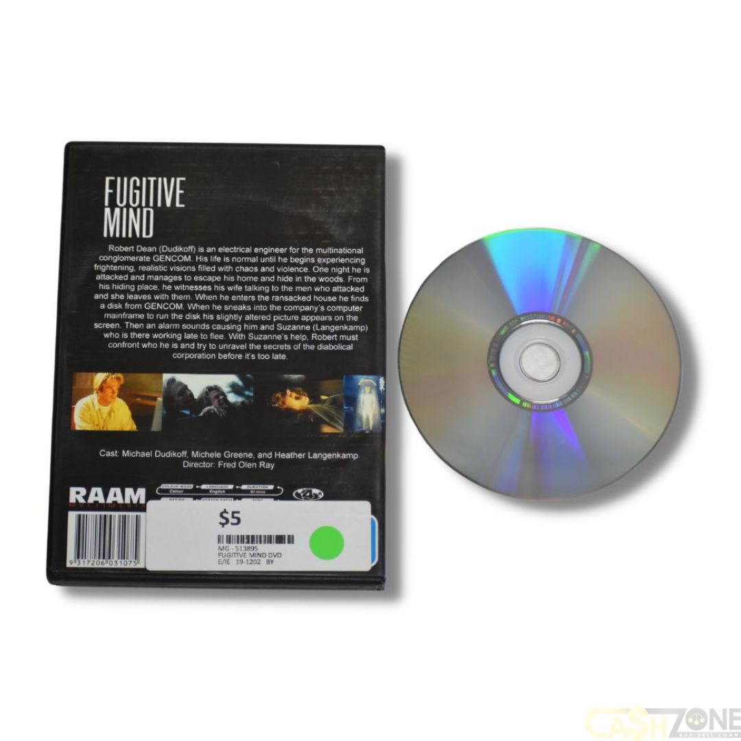 FUGITIVE MIND DVD Movie