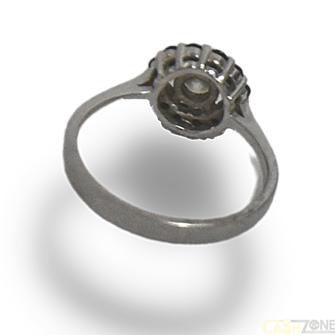 Ladies Silver Georgini Flower Style Ring