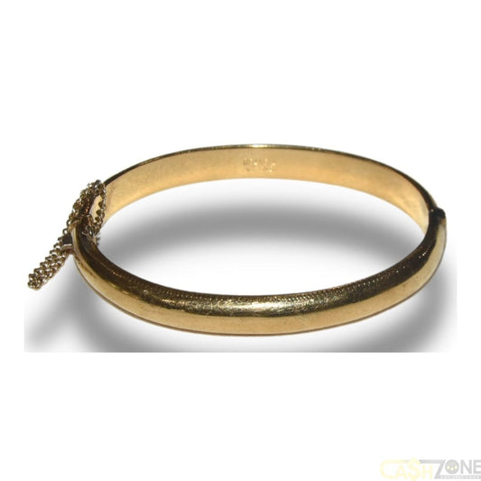 VINTAGE LADIES 9CT YELLOW GOLD 925 FILLED SCANDIA BANGLE