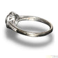 LADIES 18CT WHITE GOLD DIAMOND ENGAGEMENT STYLE RING SIZE N
