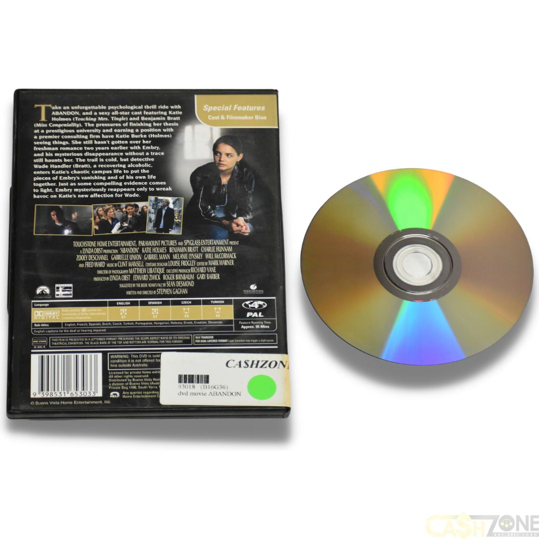 Abandon DVD Movie