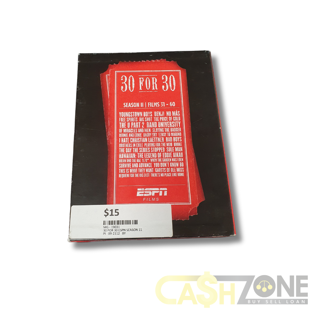 30 for 30 ESPN DVD TV Show