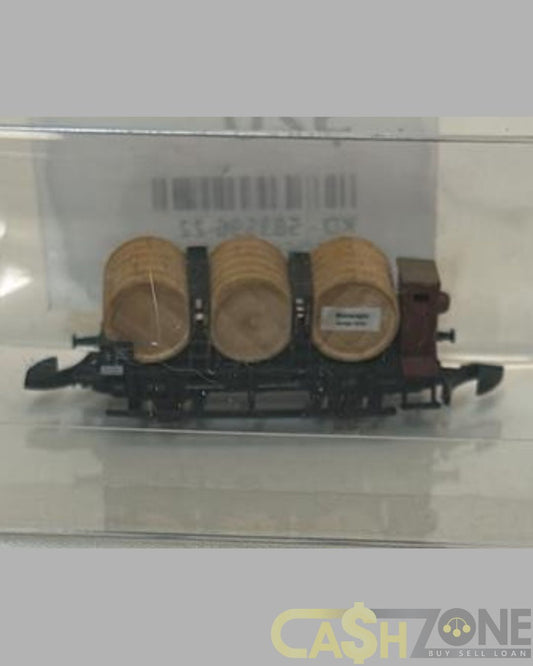 MODEL TRAIN IN PLASTIC DISPLAY BOX BARREL WINE