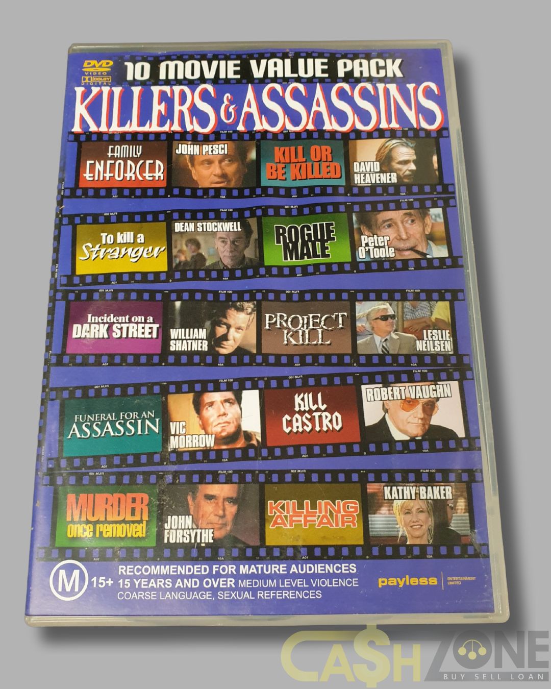10 Movie Killers and Assassins Collection DVD Movie
