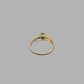 Ladies 9ct Yellow Gold Ring With Blue Stone and Clear Stones