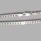 MENS SILVER CURB CHAIN