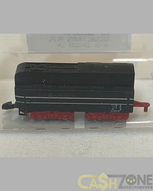MODEL TRAIN IN PLASTIC DISPLAY BOX RED