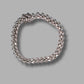 Ladies Silver Leaf Design Bracelet with Clear Stones