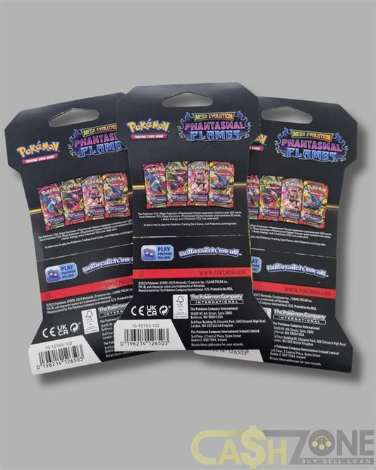 1 X Pokémon Mega Evolution Phantasmal Flames Sleeved Booster Pack