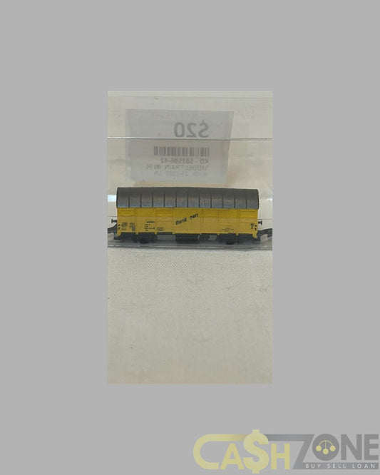 MODEL TRAIN IN PLASTIC DISPLAY BOX YELLOW