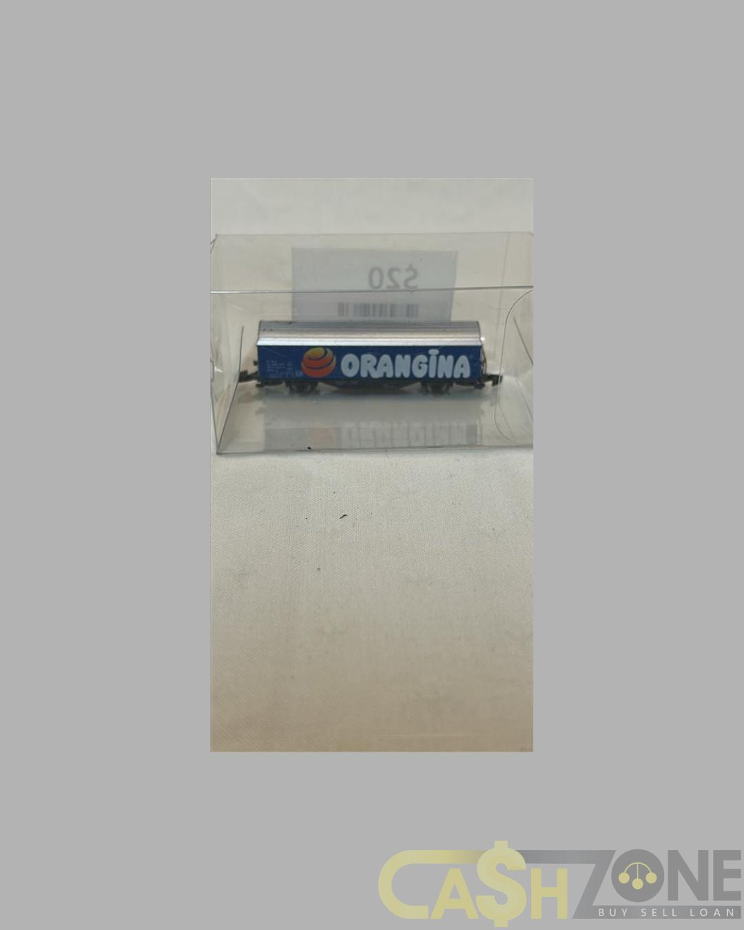 MODEL TRAIN IN PLASTIC DISPLAY BOX BLUE