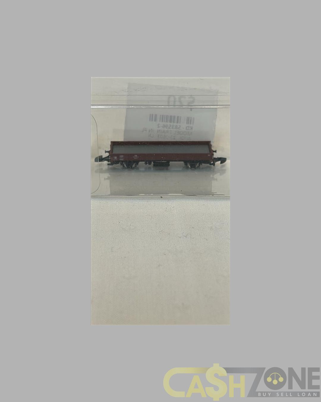 MODEL TRAIN IN PLASTIC DISPLAY BOX DARK