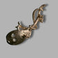 Vintage Black and Clear Stone Pin Brooch