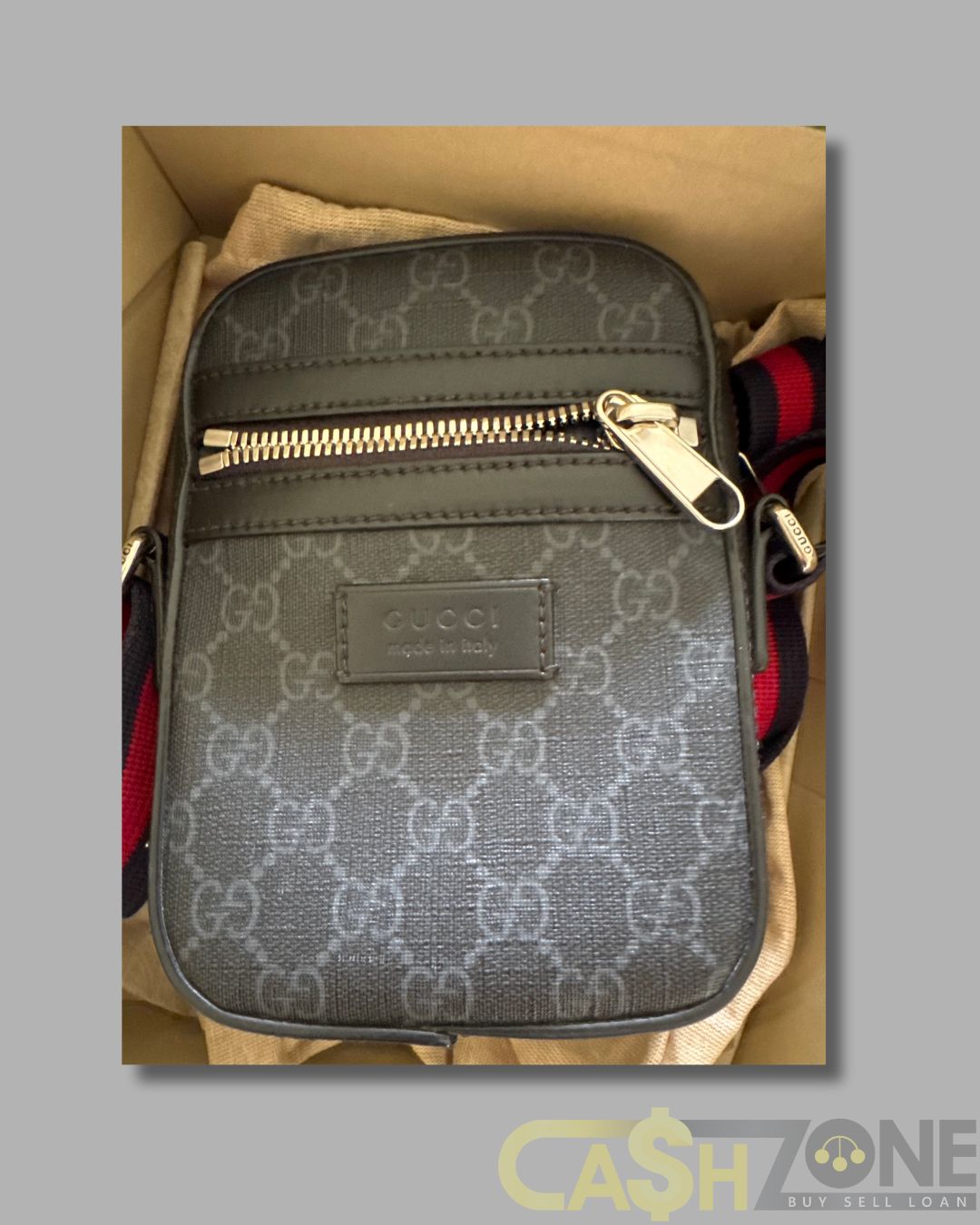 Gucci GG Canvas Black Messenger Bag – Model 9355-995