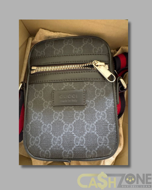 Gucci GG Canvas Black Messenger Bag – Model 9355-995