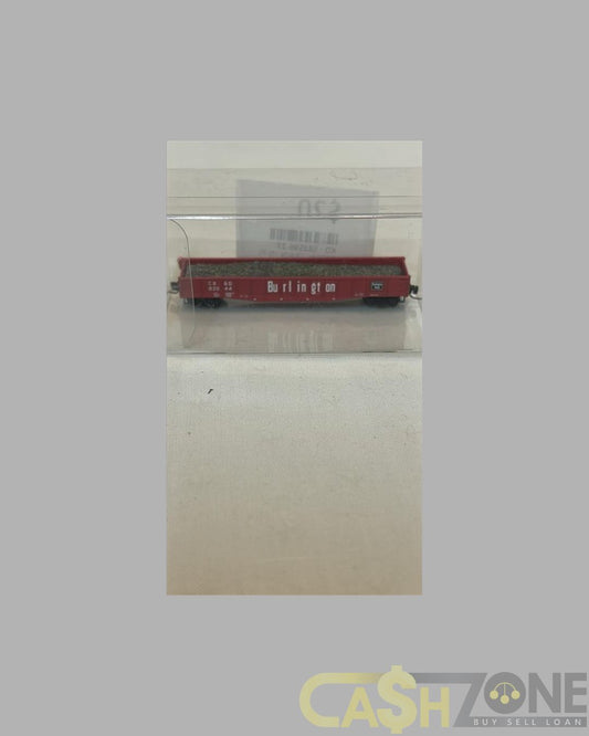 MODEL TRAIN IN PLASTIC DISPLAY BOX BURLINGTON