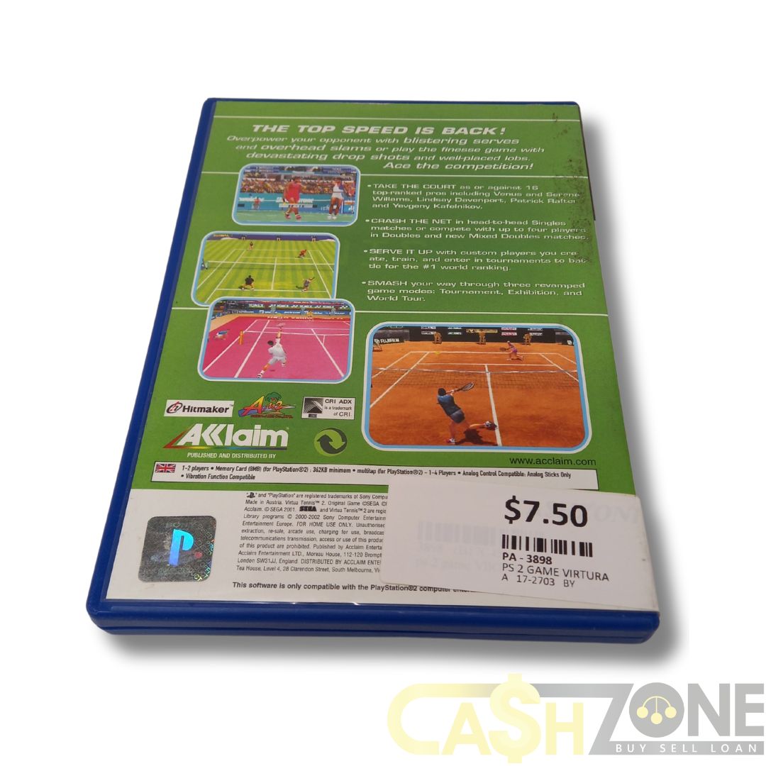 Virtua Tennis 2 PS2 Game