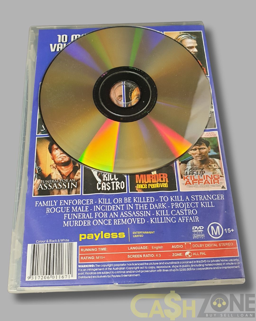 10 Movie Killers and Assassins Collection DVD Movie