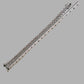 Ladies Silver Leaf Design Bracelet with Clear Stones