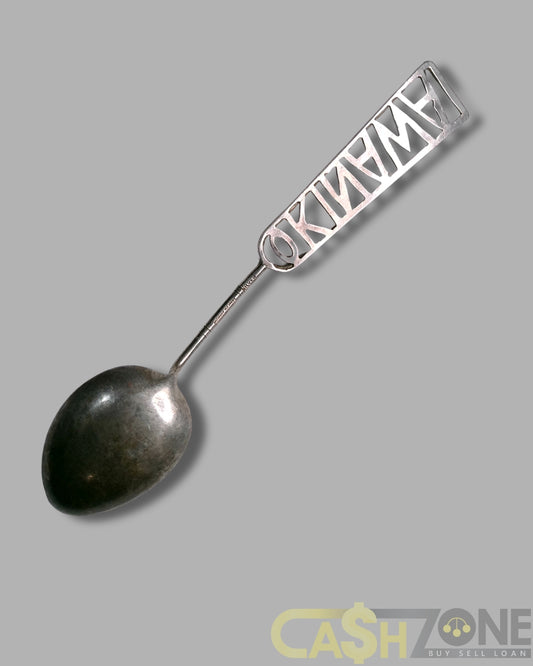6x Silver Spoons 800 Stamped Silver Spoon 63.1g 925 Stamped Silver Spoon 9.9g