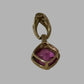 9ct Yellow Gold Pink Pendant