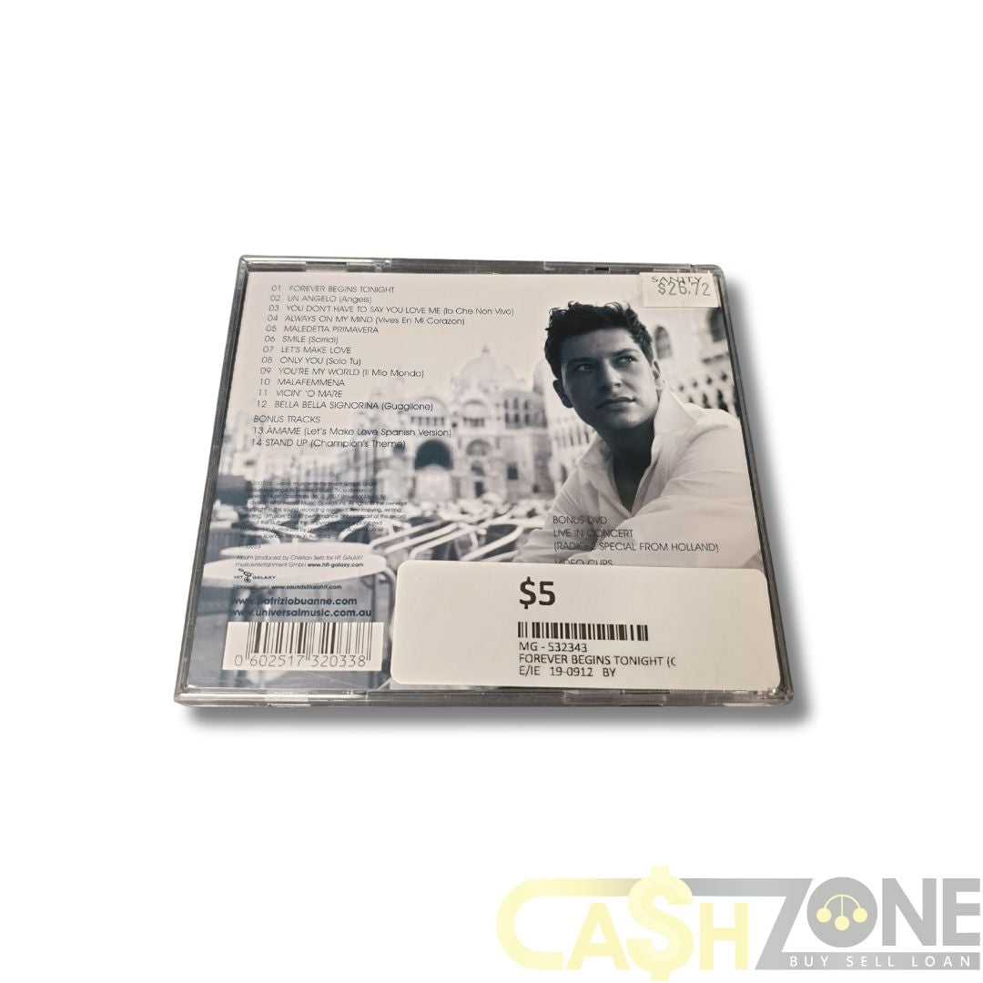 Patrizio Buanne Forever Begins Tonight CD