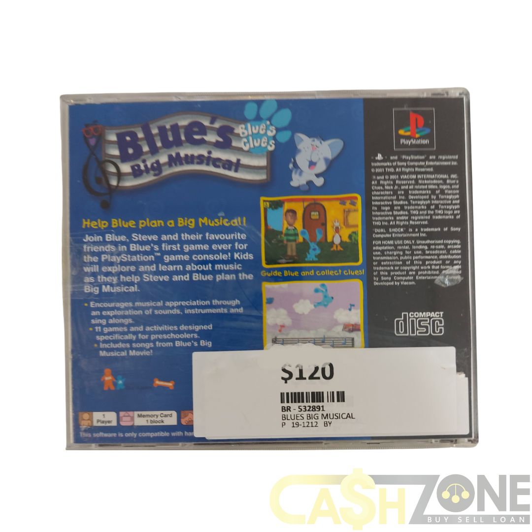 Blue's Big Musical PS1 Game PAL Version