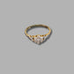 Ladies 18ct Yellow Gold Ring With Clear Stones in Flower Pattern