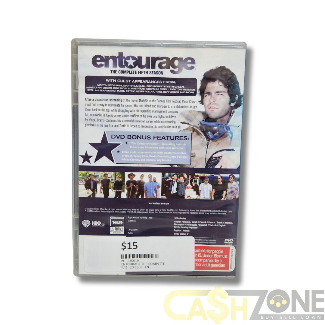 Entourage Complete Fifth Season DVD TV Series