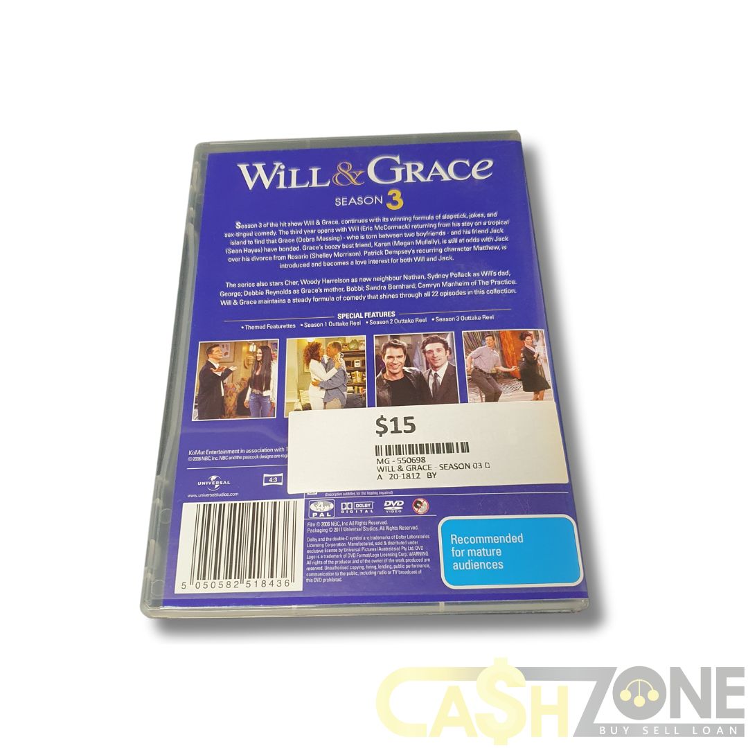 Will & Grace Season 3 DVD TV Series