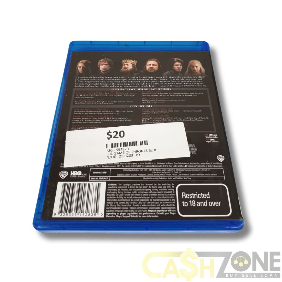 Game Of Thrones Complete First Season Blu-Ray TV Series