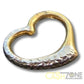 10CT Ladies Yellow & White Gold Heart Pendant