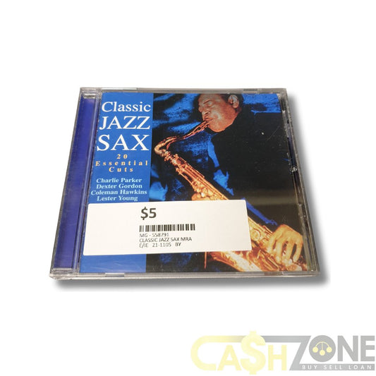 Classic Jazz Sax 20 Essential Cuts CD