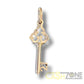 9CT Ladies Yellow Gold 21st Key Pendant