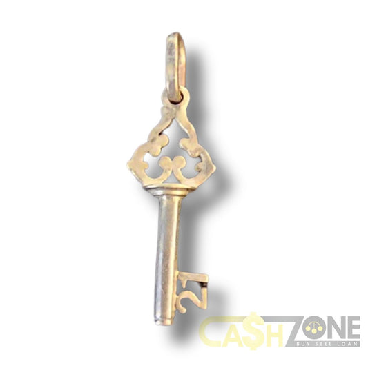 9CT Ladies Yellow Gold 21st Key Pendant